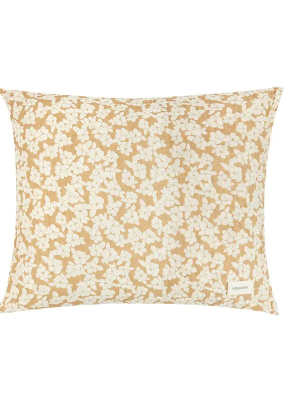 Nobodinoz Wabi Sabi Pillow Case 60 x 60 Golden Brown Sakura