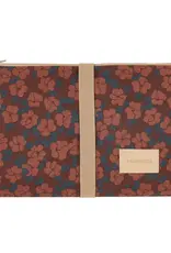 Nobodinoz Hyde Park Waterproof Changing Pad 50X70 Maroon Poppies