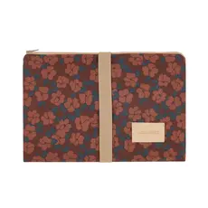 Nobodinoz Hyde Park Waterproof Changing Pad 50X70 Maroon Poppies