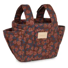 Nobodinoz Hyde Park Stroller Organizer 42X22X12 Maroon Poppies