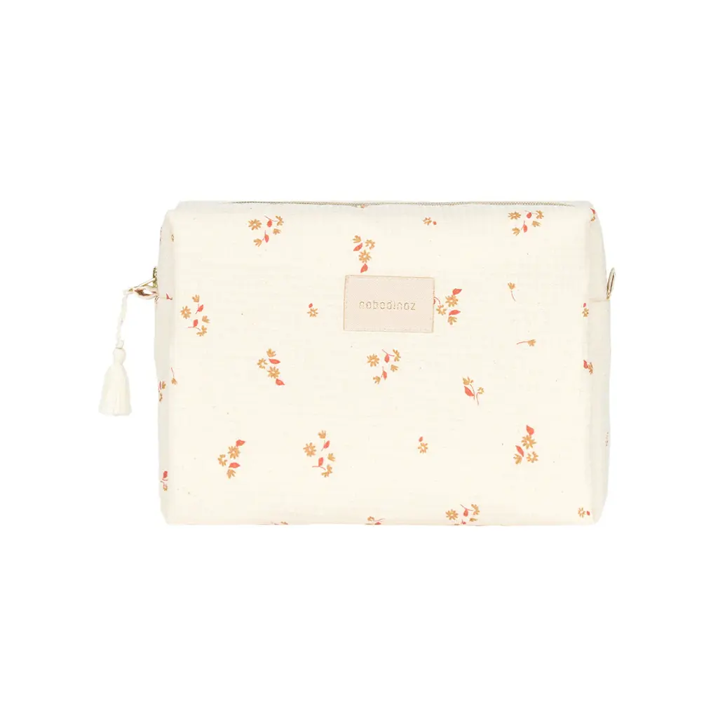 Nobodinoz Diva Waterproof Vanity Case 25X16X12 Yellow Lily