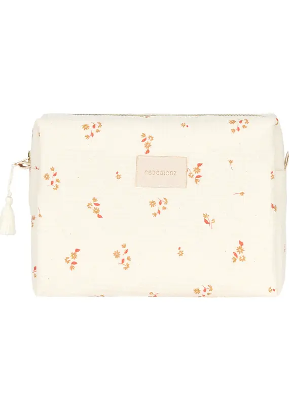 Nobodinoz Diva Waterproof Vanity Case 25X16X12 Yellow Lily