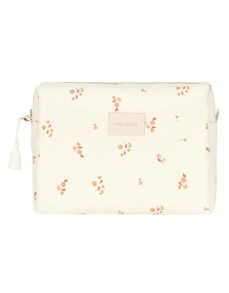Nobodinoz Diva Waterproof Vanity Case 25X16X12 Yellow Lily