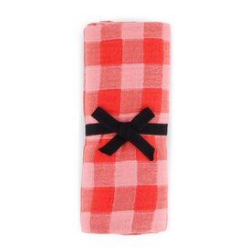 Langes Bianca Vichy Rouge / Rose 110 cm x 110 cm