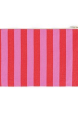 Pochette Lili rayure Orchidée / Tomato