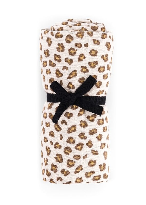 Langes Bianca Mini Leopard greige 110 cm x 110 cm