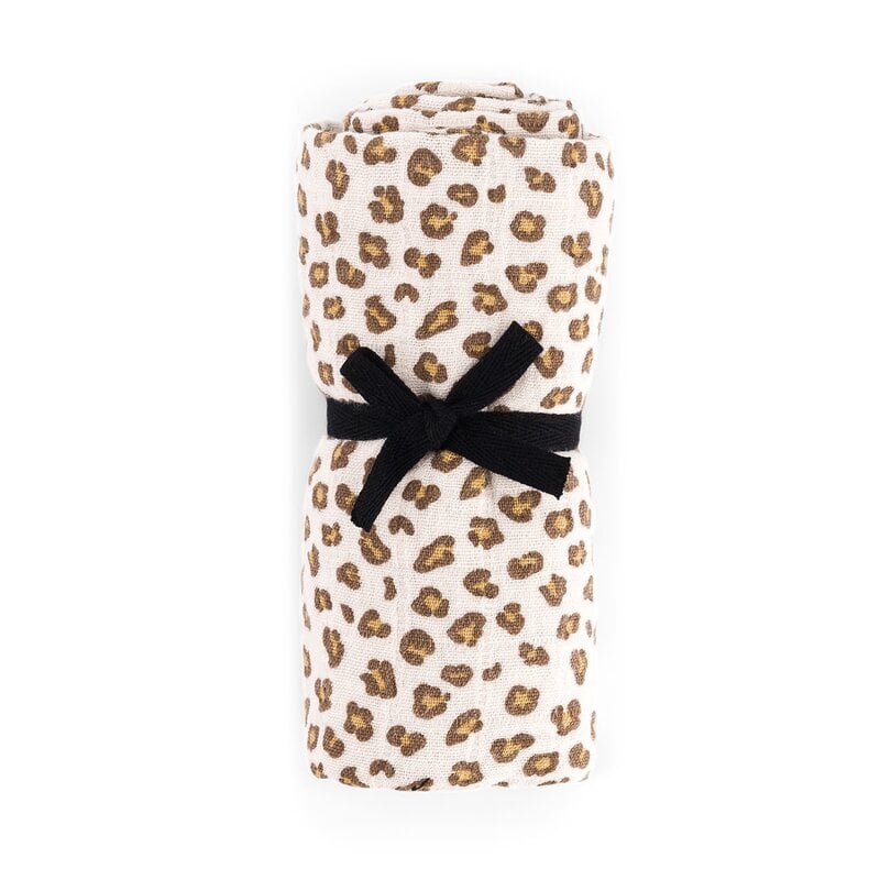 Langes Bianca Mini Leopard greige 110 cm x 110 cm