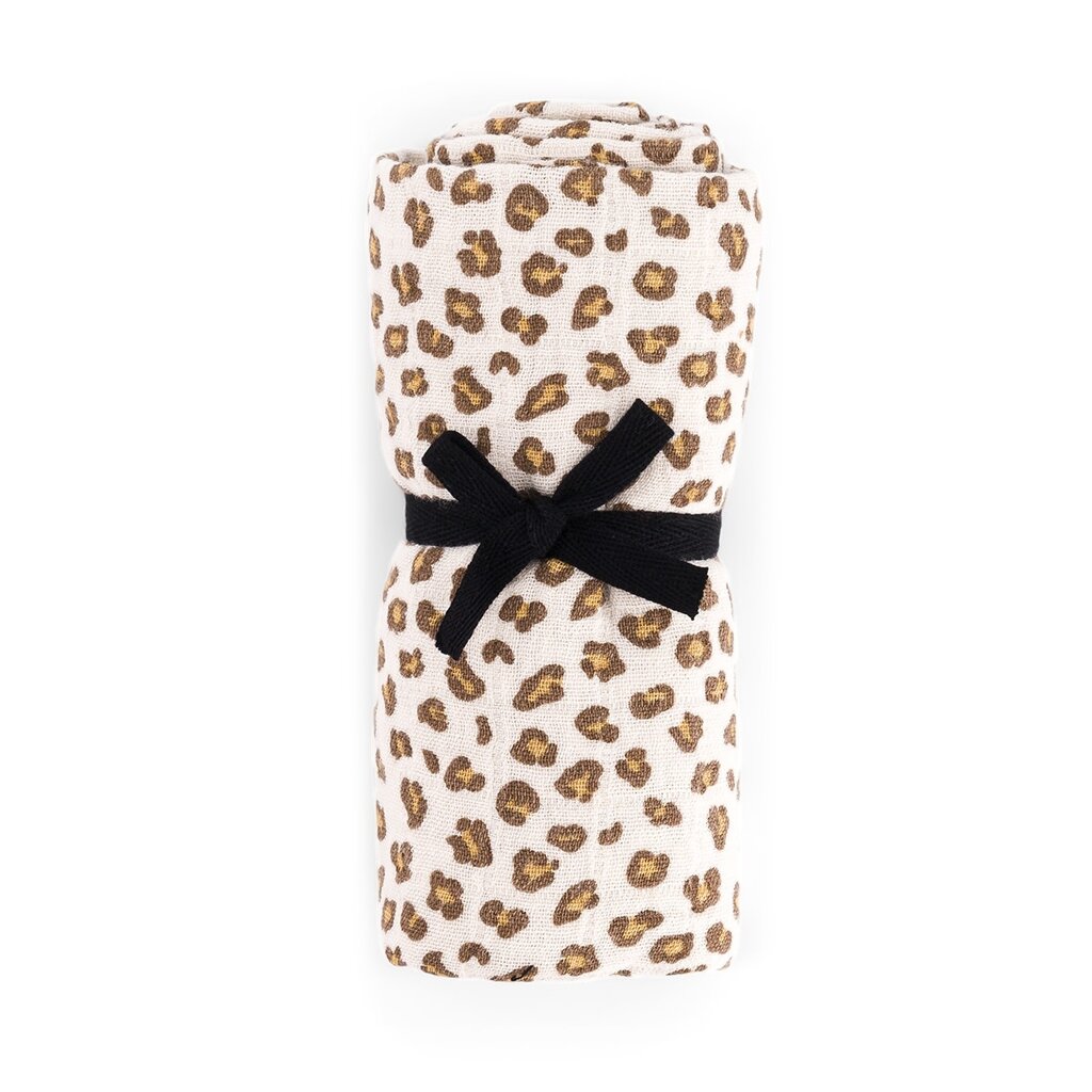 Langes Bianca Mini Leopard greige 110 cm x 110 cm
