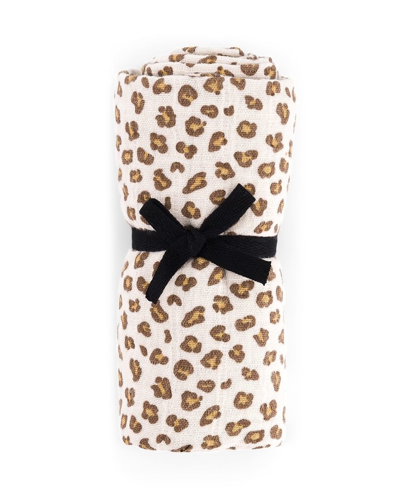 Langes Bianca Mini Leopard greige 110 cm x 110 cm