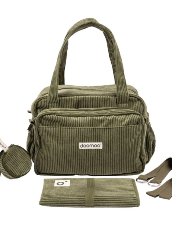 Doomoo Fluffy - Luiertas - Corduroy Green