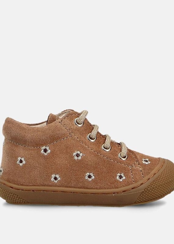 Falcotto Schoenen Cocoon Embr.Daisies Suede Brown-Platinum 18