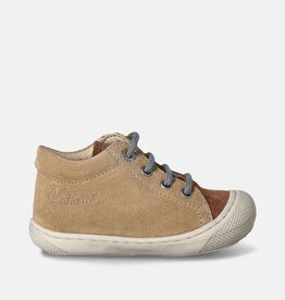 Naturino Schoenen Cocoon White Suede Sand Brown Khaki 18