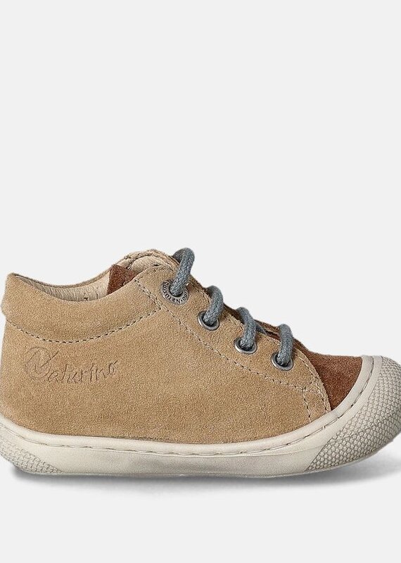 Naturino Schoenen Cocoon White Suede Sand Brown Khaki 18