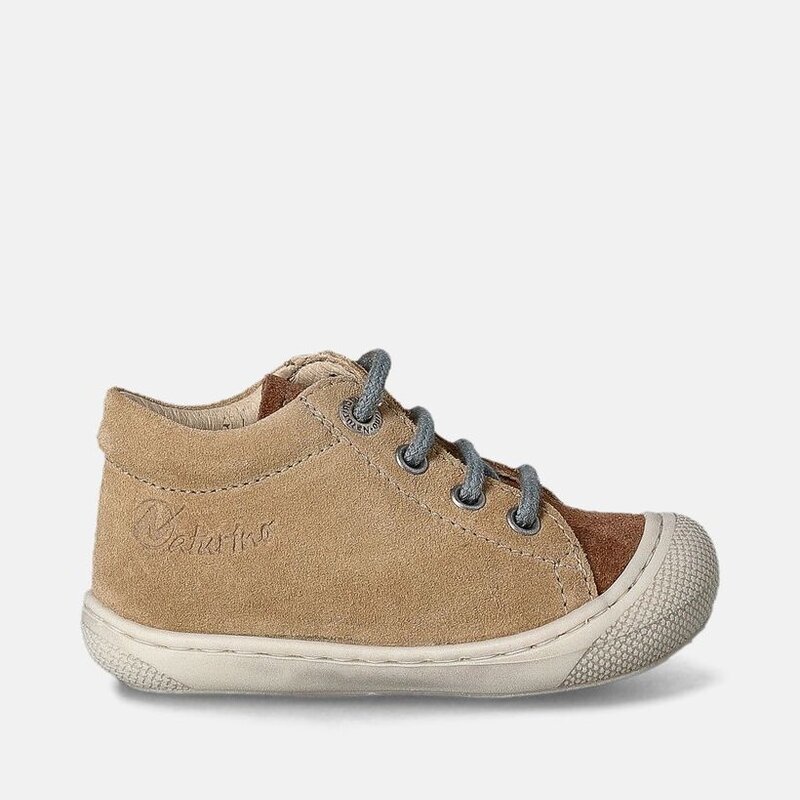 Naturino Schoenen Cocoon White Suede Sand Brown Khaki 18