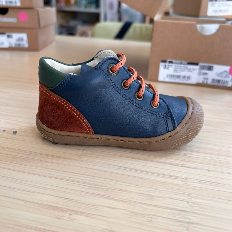 Falcotto Schoenen Romy Nappa/Suede/Nappa Spazz Navy-Copper-Green Bottle 21