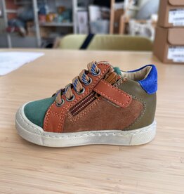 Falcotto Schoenen Patiula 2 Zip Suede/Nappa Spazz. Green Bottle-Brown 21