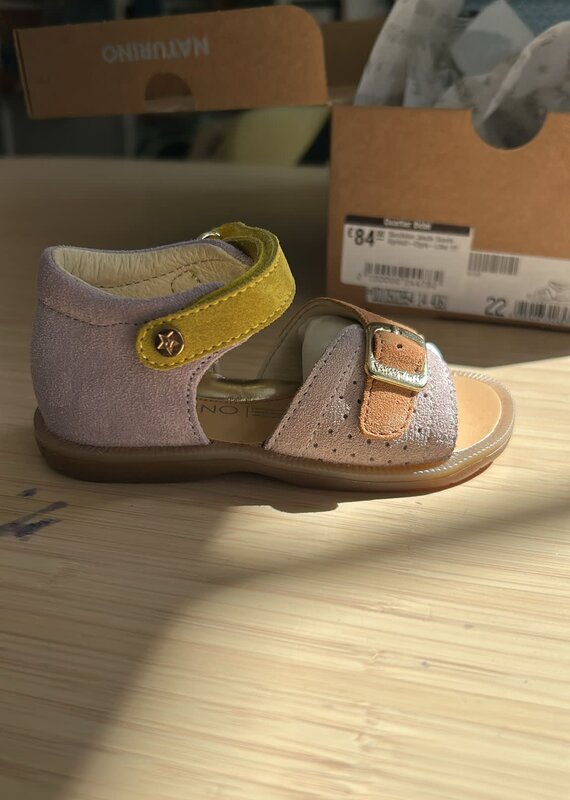 Naturino Sandalen Jeade Suede Apricot-Cipra-Lilac 22