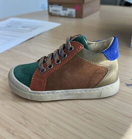 Falcotto Schoenen Patiula 2 Zip Suede/Nappa Spazz. Green Bottle-Brown 22