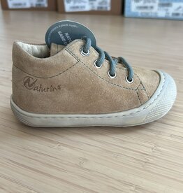 Naturino Schoenen Cocoon White Suede Sand Brown Khaki 23