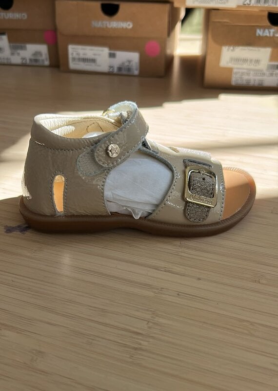 Naturino Sandalen Quarzo Lizard Milk Platinum 23