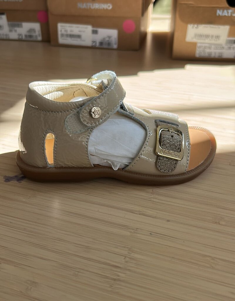 Naturino Sandalen Quarzo Lizard Milk Platinum 23