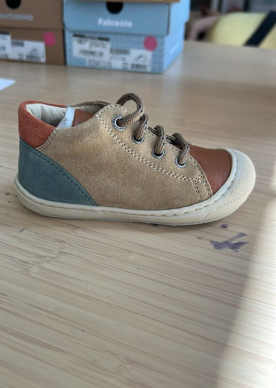 Naturino Schoenen Romy Suede Sand-Cognac-Sage 24