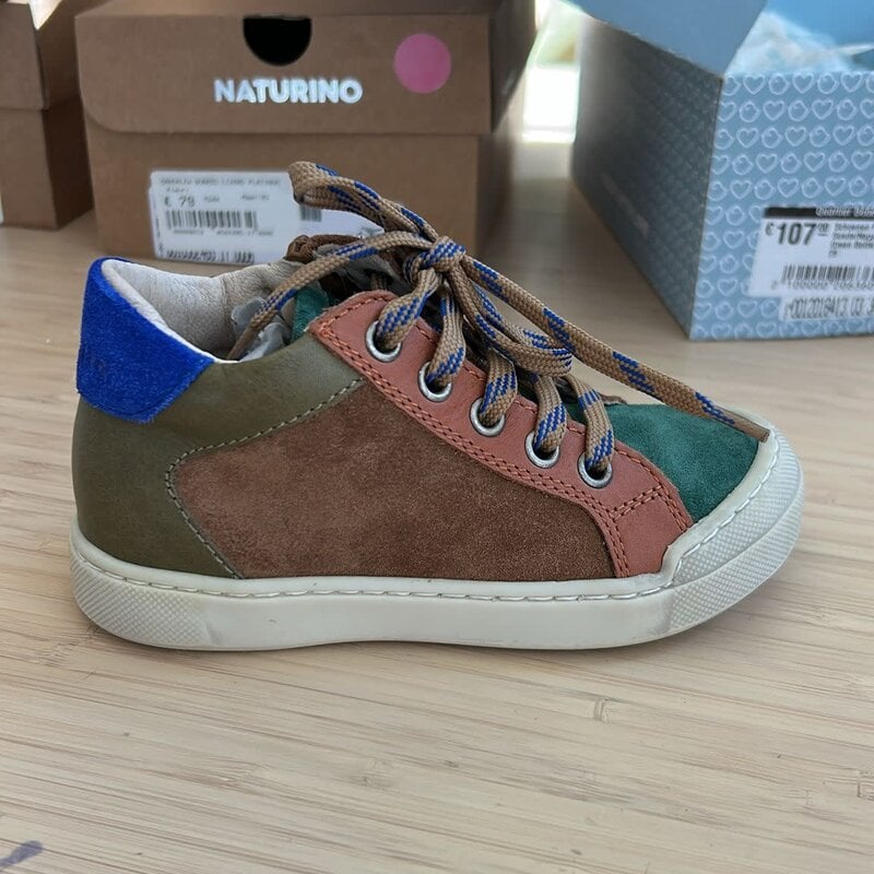 Falcotto Schoenen Patiula 2 Zip Suede/Nappa Spazz. Green Bottle-Brown 25