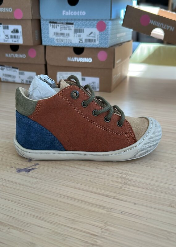 Naturino Schoenen Romy Suede Sand-Cognac-Sage 19