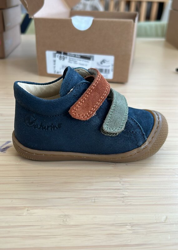 Falcotto Schoenen Corkel Vl Suede Wax/Suede Navy-Olive-Copper 19