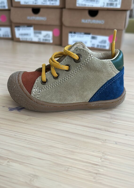 Falcotto Schoenen Romy Nappa/Suede Spazz. Taupe-Cognac-Militare 18