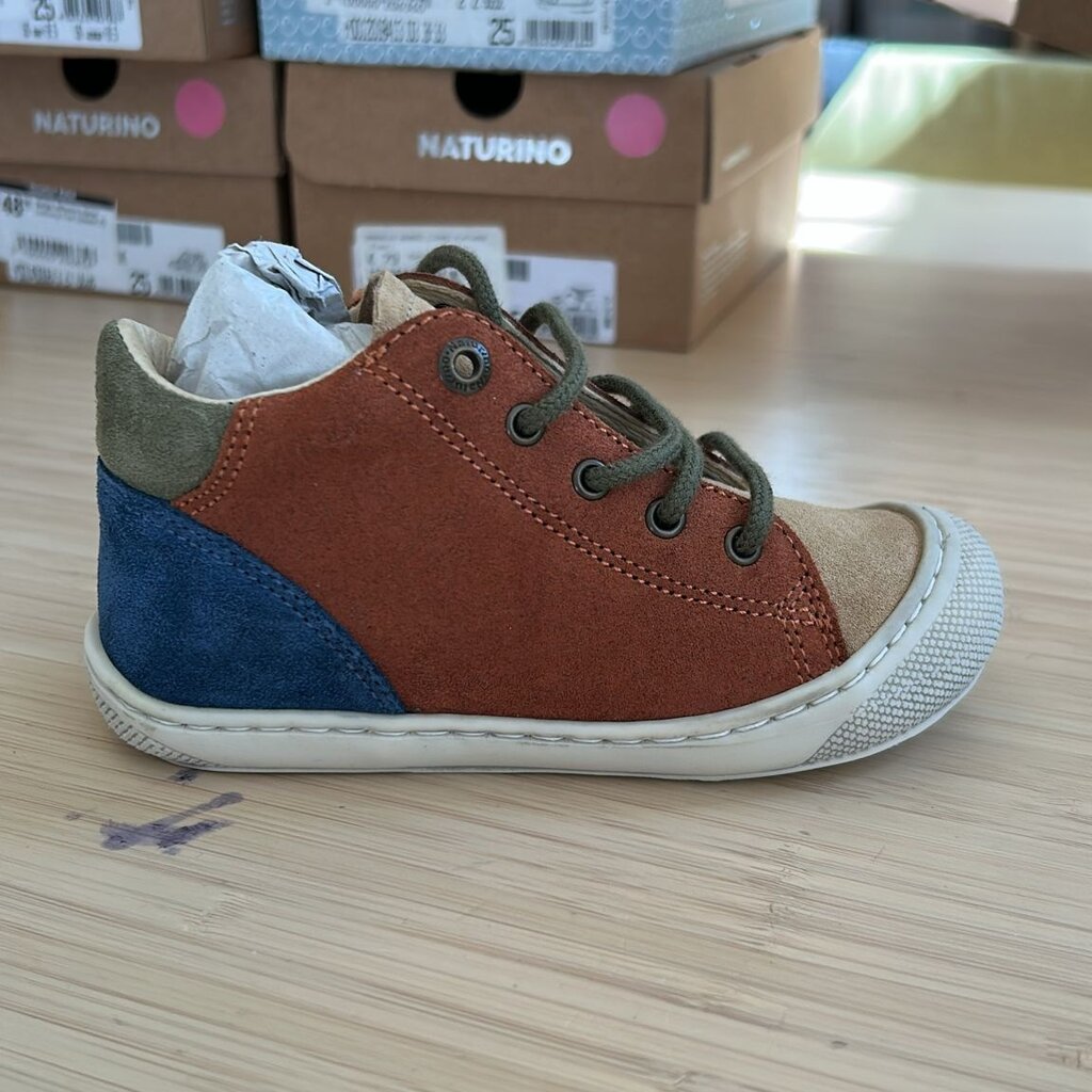 Falcotto Schoenen Romy Nappa/Suede Spazz. Taupe-Cognac-Militare 19