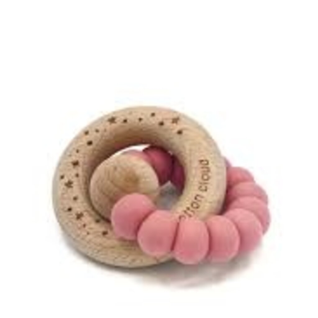 The Cotton Cloud  Bonbon Teether Pink