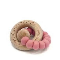 The Cotton Cloud Bonbon Teether Old Rose
