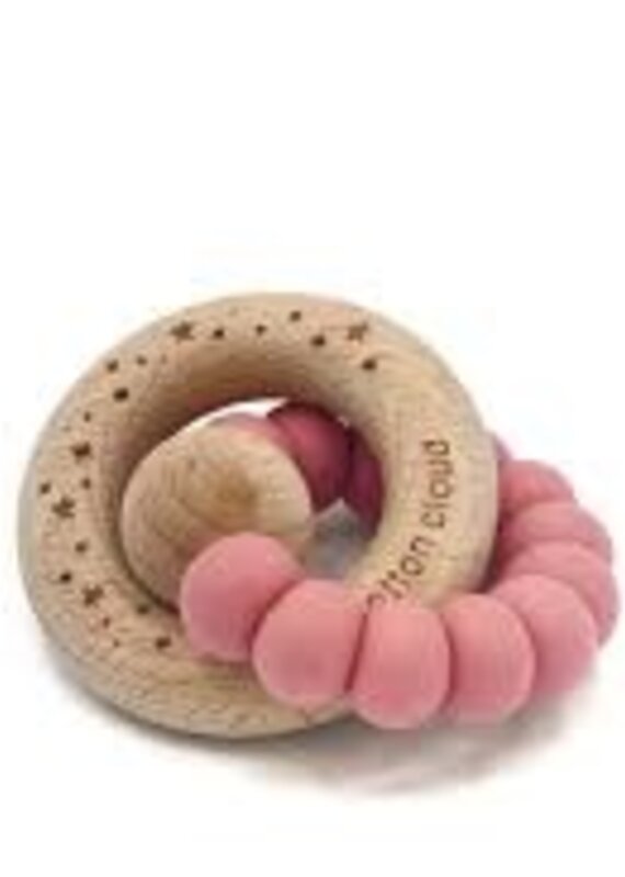 The Cotton Cloud Bonbon Teether Pink
