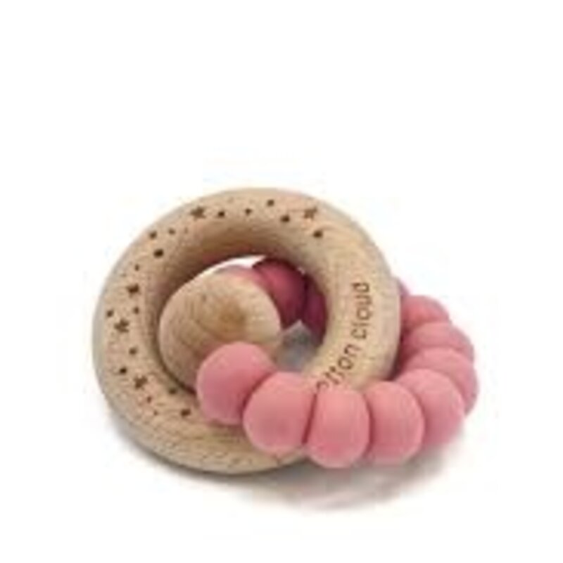 The Cotton Cloud Bonbon Teether Pink