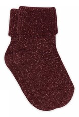 mp Denmark Iris glitter socks 59062 Wine Red