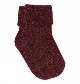 mp Denmark Iris glitter socks 59062 Wine Red