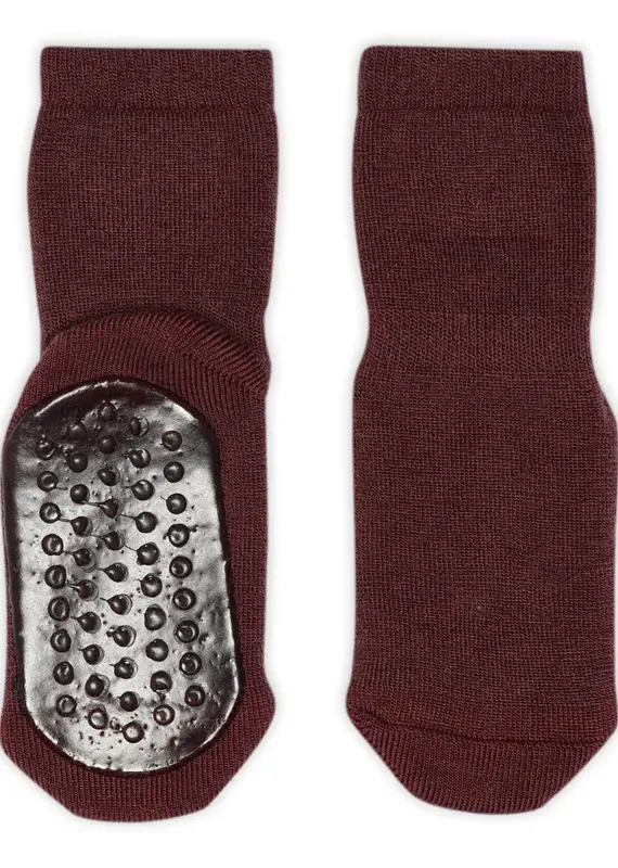mp Denmark Wool socks - anti-slip 7951 Grape Skin