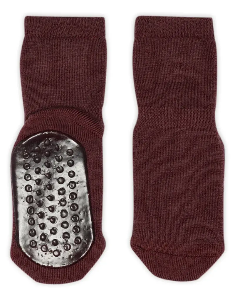 mp Denmark Wool socks - anti-slip 7951 Grape Skin