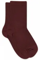 mp Denmark Wool rib socks 718 Wine Red