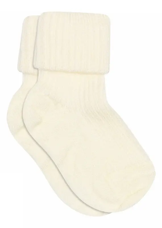 mp Denmark Wool rib baby socks 589 Snow White
