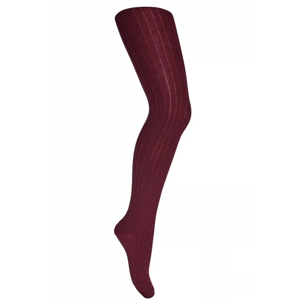 mp Denmark Wool rib tights 128 Wine Red