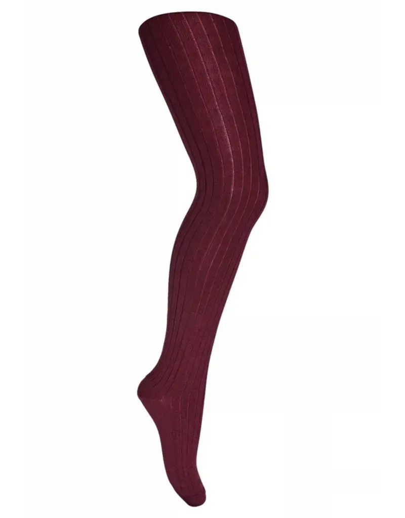 mp Denmark Wool rib tights 128 Wine Red