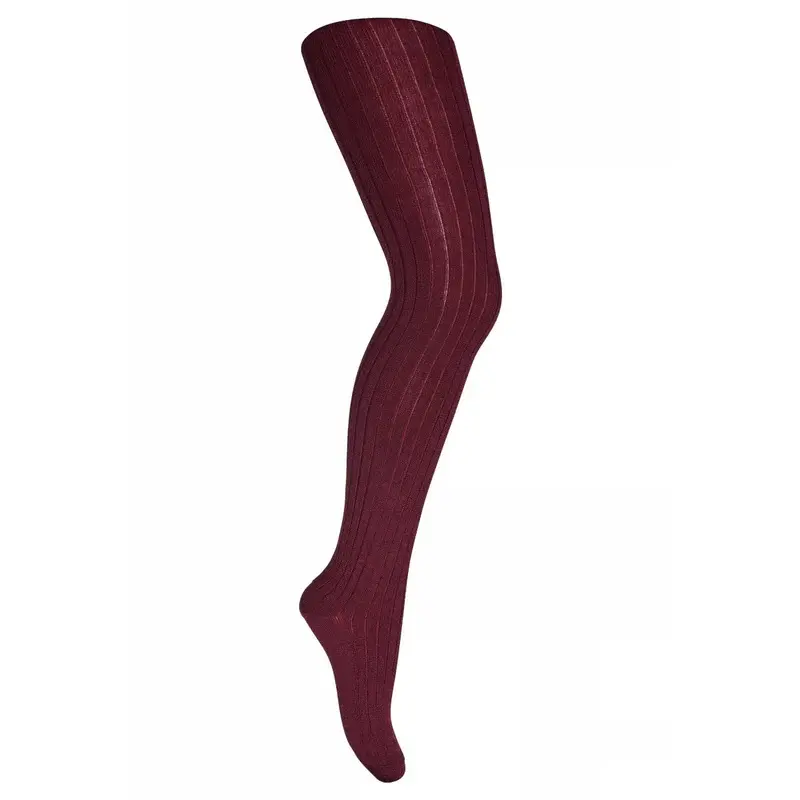 mp Denmark Wool rib tights 128 Wine Red