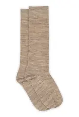 mp Denmark Wool rib knee socks 69017 Light Brown Melange