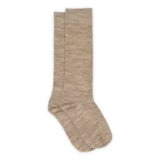 mp Denmark Wool rib knee socks 69017 Light Brown Melange