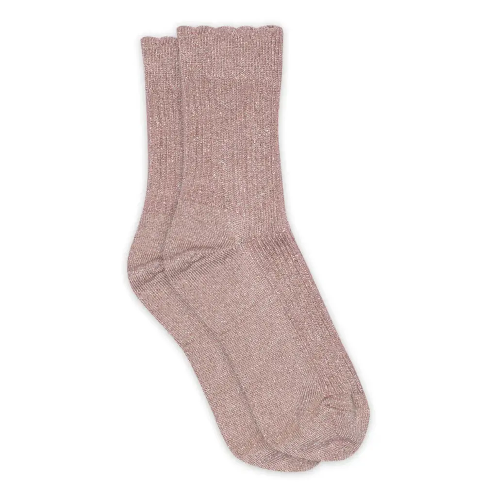 mp Denmark Celosia glitter socks 59058 Mauve Shadows