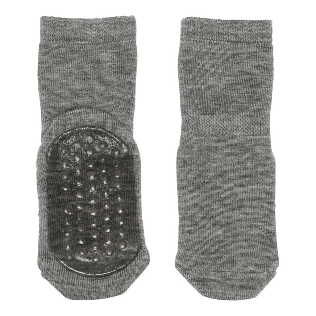 mp Denmark Wool socks - anti-slip 7951 Grey Melange