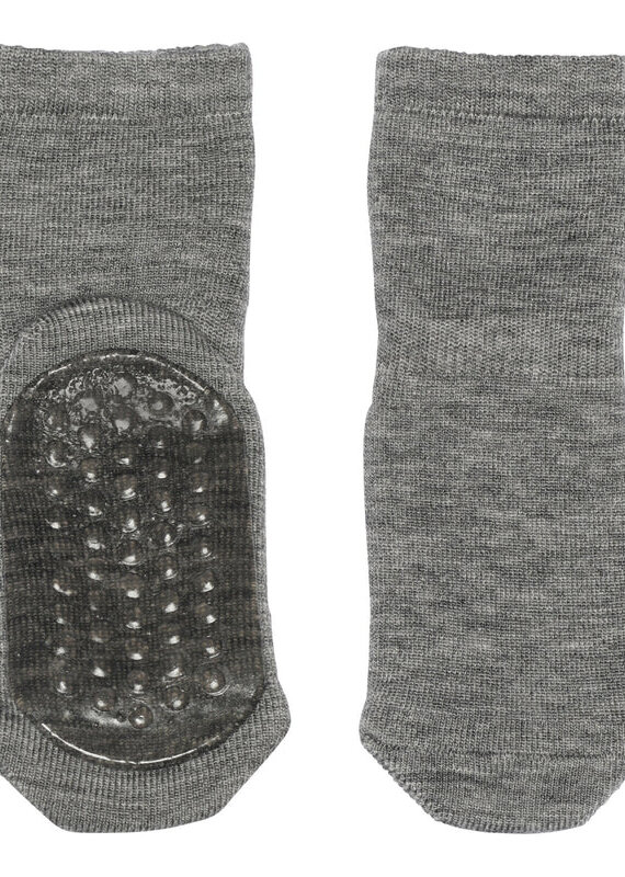 mp Denmark Wool socks - anti-slip 7951 Grey Melange