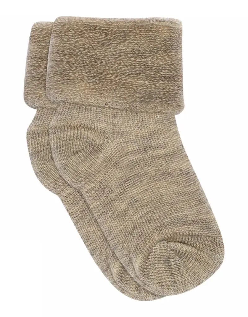mp Denmark Wool baby socks 722 Brown Melange